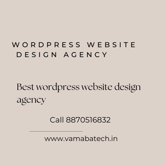 Wordpress website design agency